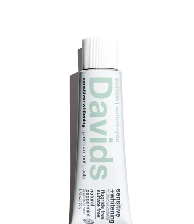 David's Toothpaste Davids Hydroxi™ travel size premium toothpaste / sensitive+whitening nano-hydroxyapatite / peppermint / 1.75 oz