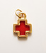 Mini Glass Cross Charm