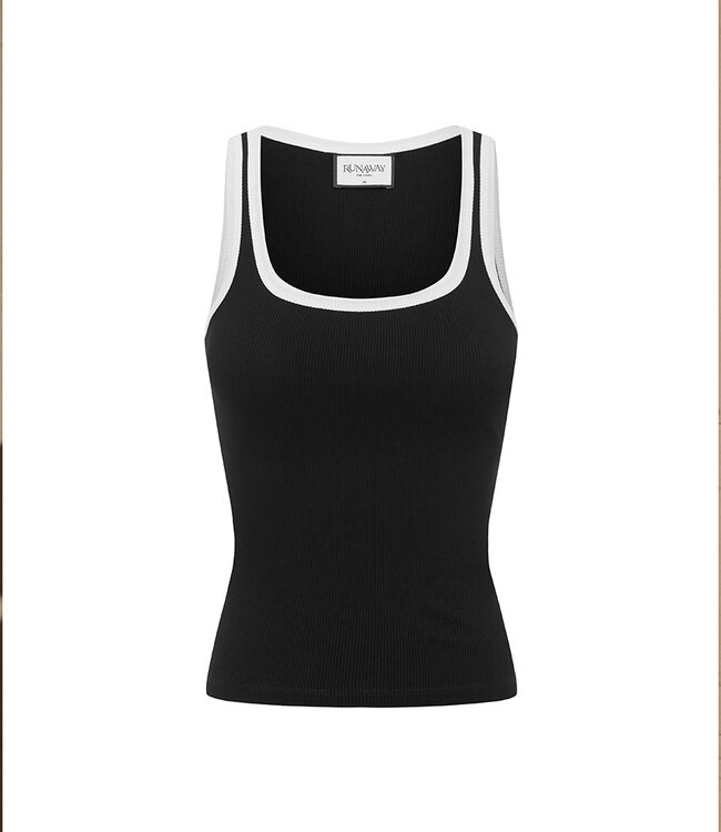 Runaway The Label Angelo Tank - Black/White