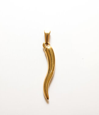 Le Brow Bar 18k Gold Large Horn Charm