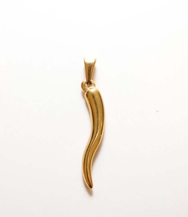 Le Brow Bar 18k Gold Large Horn Charm