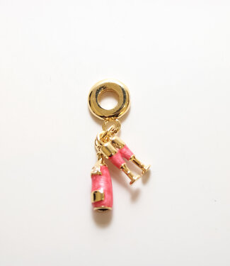 Le Brow Bar Champagne Bottle Cluster Charm
