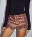 Runaway The Label Zavier Mini Shorts - Tan Viper