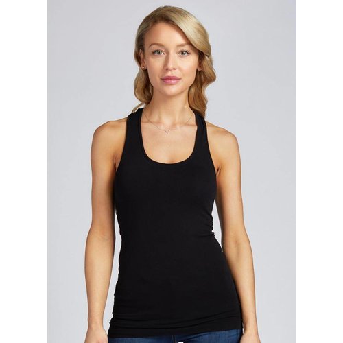 C'est Moi Bamboo Rib Racer Back Tank C'est Moi Bamboo Rib Racer Back Tank