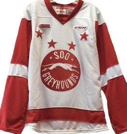 SOO GREYHOUNDS Jersey OT Sport Men Adult Large Hockey Team Red