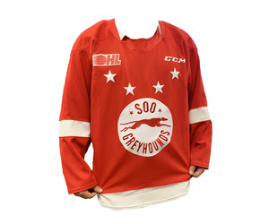 Authentic CCM Soo Greyhounds ￼OHL Hockey Jersey 52