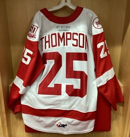 Jack Thompson 21/22 White Game Worn Jersey