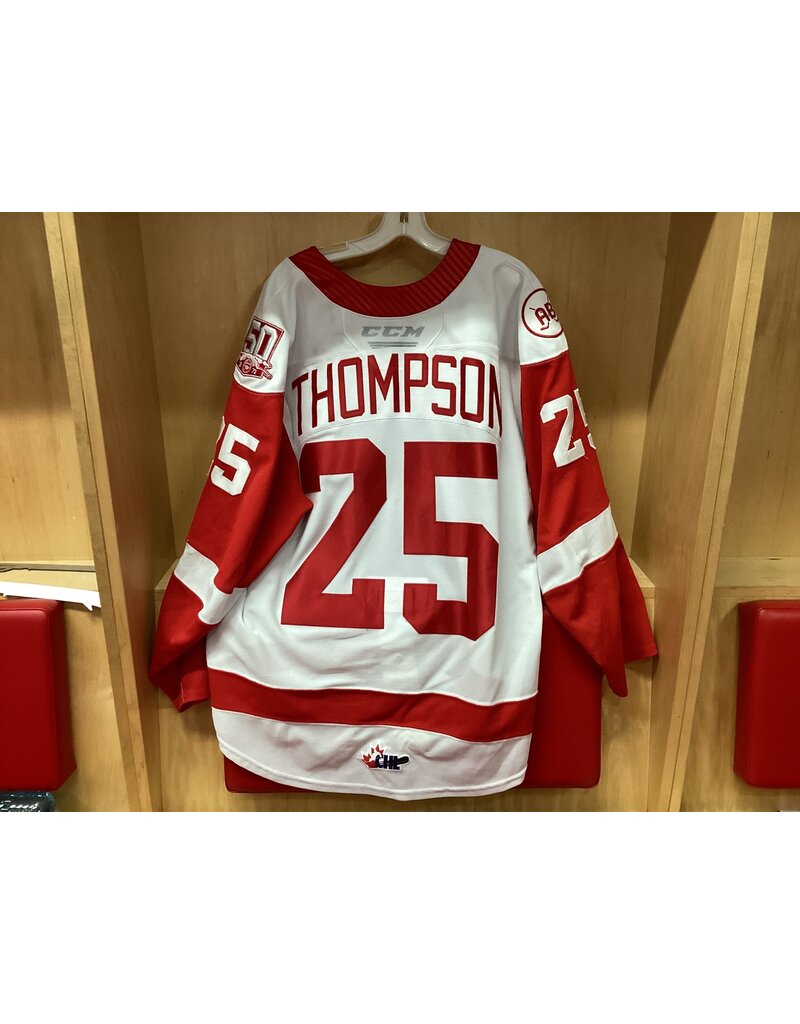 Jack Thompson 21/22 White Game Worn Jersey
