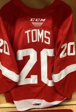 Connor Toms Red 22/23 Game Worn