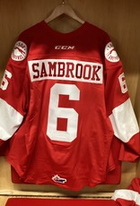 Jordan Sambrook #6 Game Worn 18/19 3rd Jersey