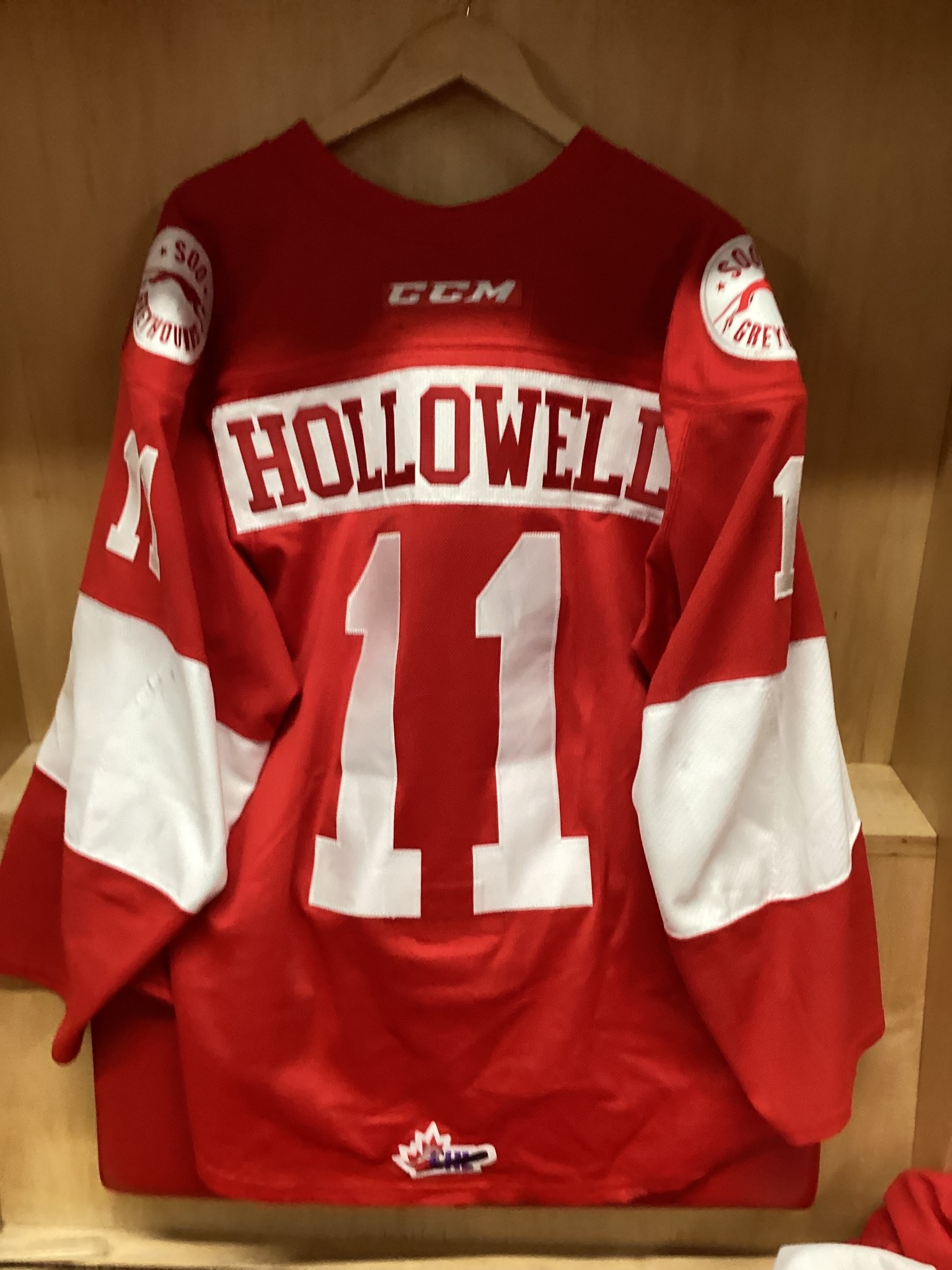 Mac Hollowell #11  Game Worn 18/19 3rd Jersey