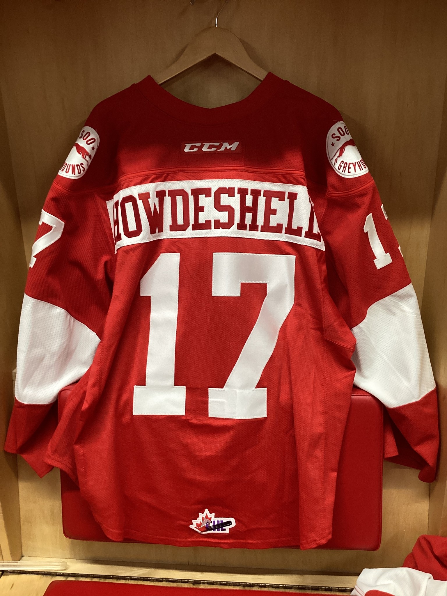 Keeghan Howdeshell #17 Game Worn 17/18 3rd Jersey