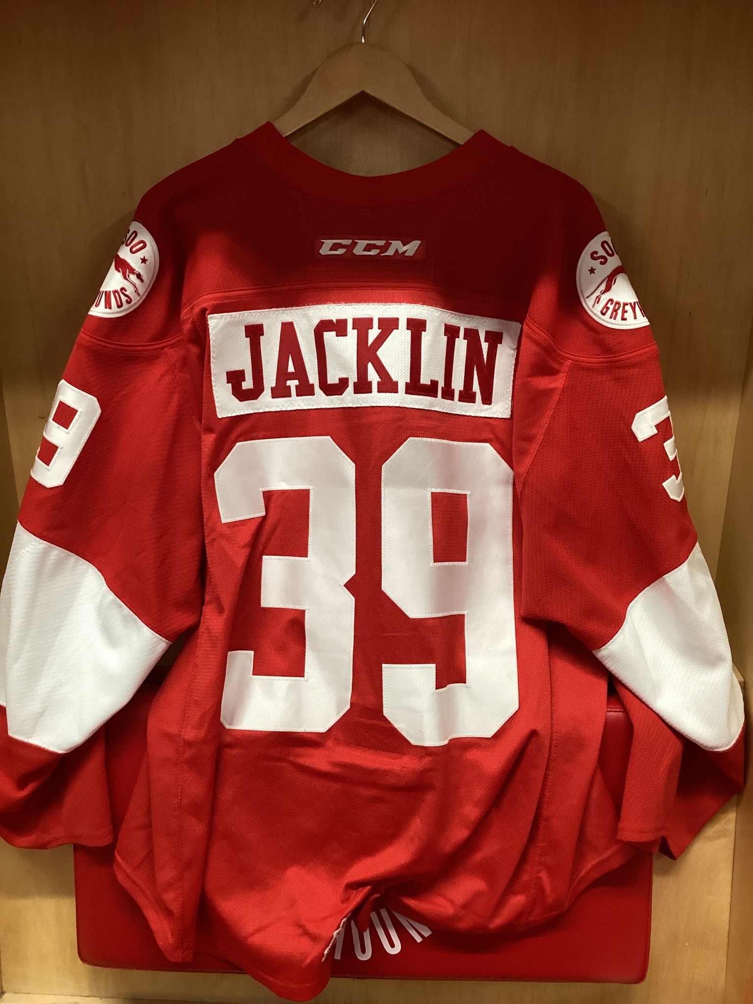 Brett Jacklin #39  Game Worn 18/19 3rd Jersey