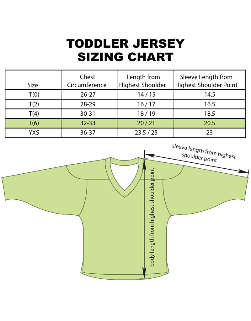 Sublimated Toddler Replica Jersey