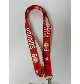 Red Go Hounds Go Lanyard