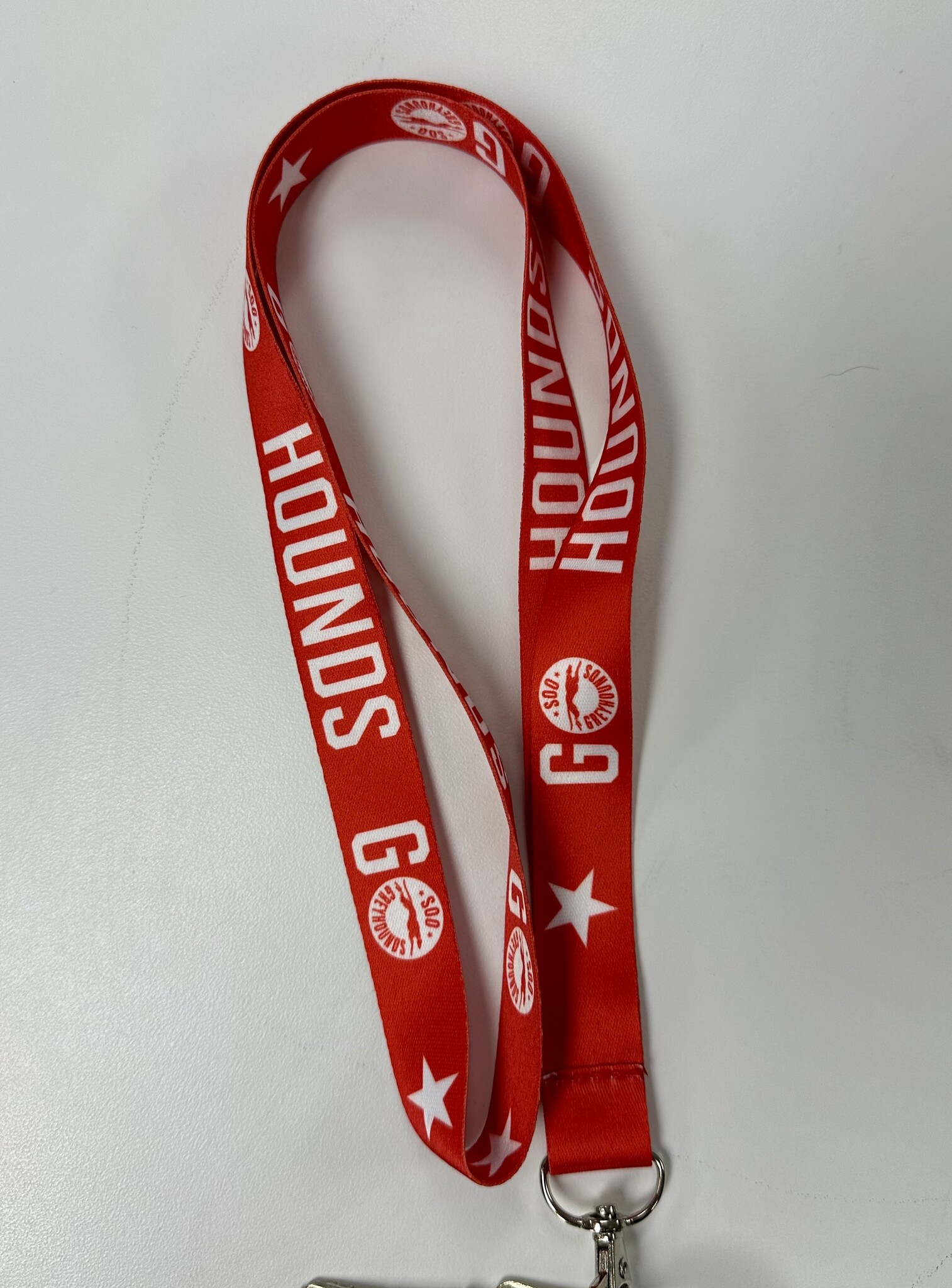 Red Go Hounds Go Lanyard