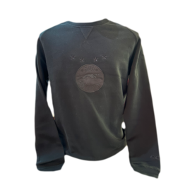 CCM Tone on Tone Black Crew Neck