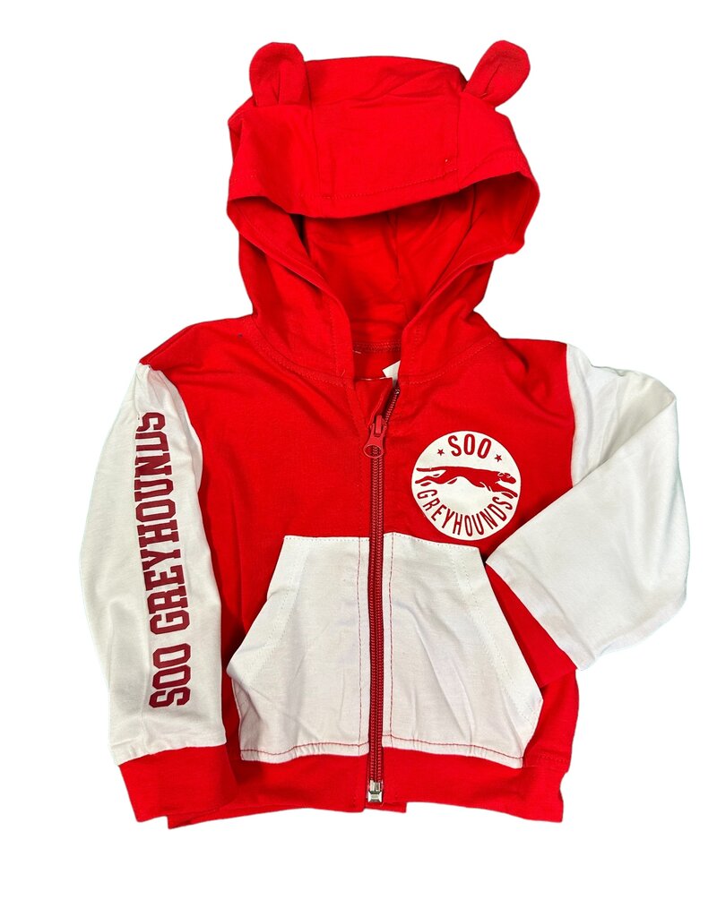 Full Zip Hoodie w/bear ears