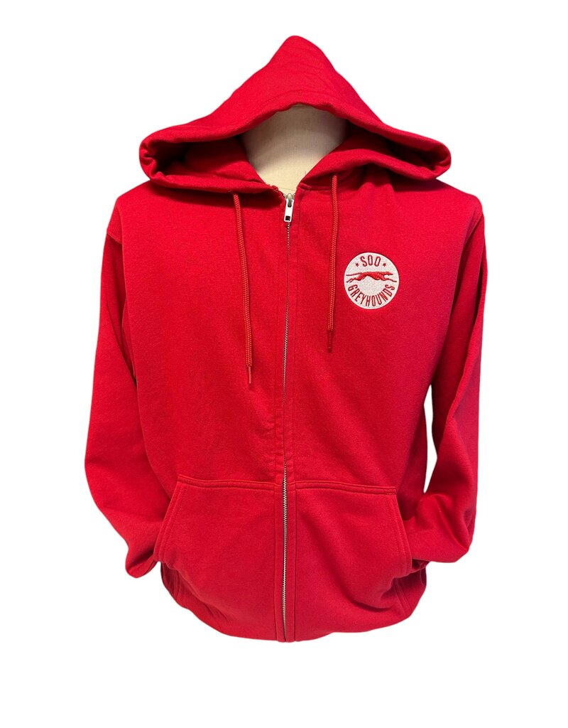 Adult Red Full Zip