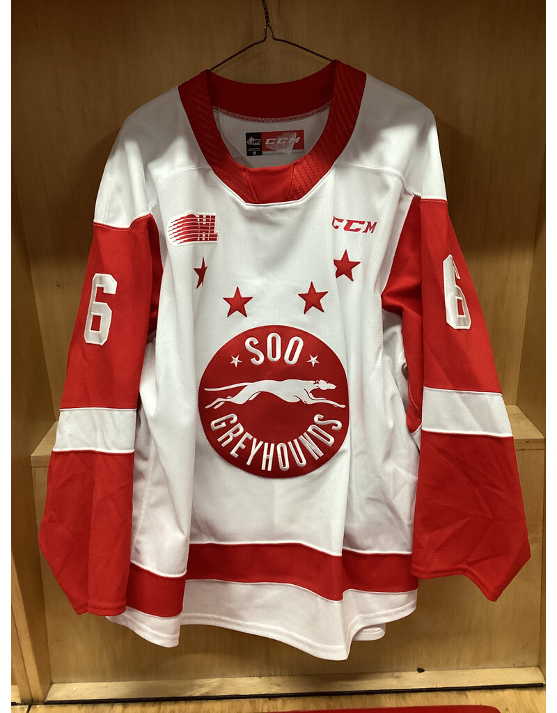 Andrew Gibson #6 Game Worn  White
