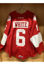 Colton White #6 Game Worn 3rds Red