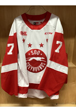 Caeden Carlisle #7 Game Worn White