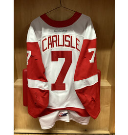 Caeden Carlisle #7 Game Worn White