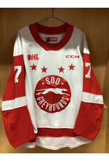 Caeden Carlisle #7 Game Worn White