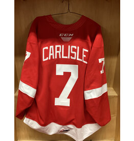 Caeden Carlisle #7 Game Worn Red