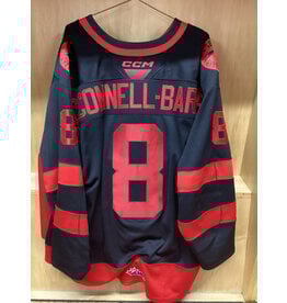 Brodie McConnell-Barker #8 Game Worn 3rd Black