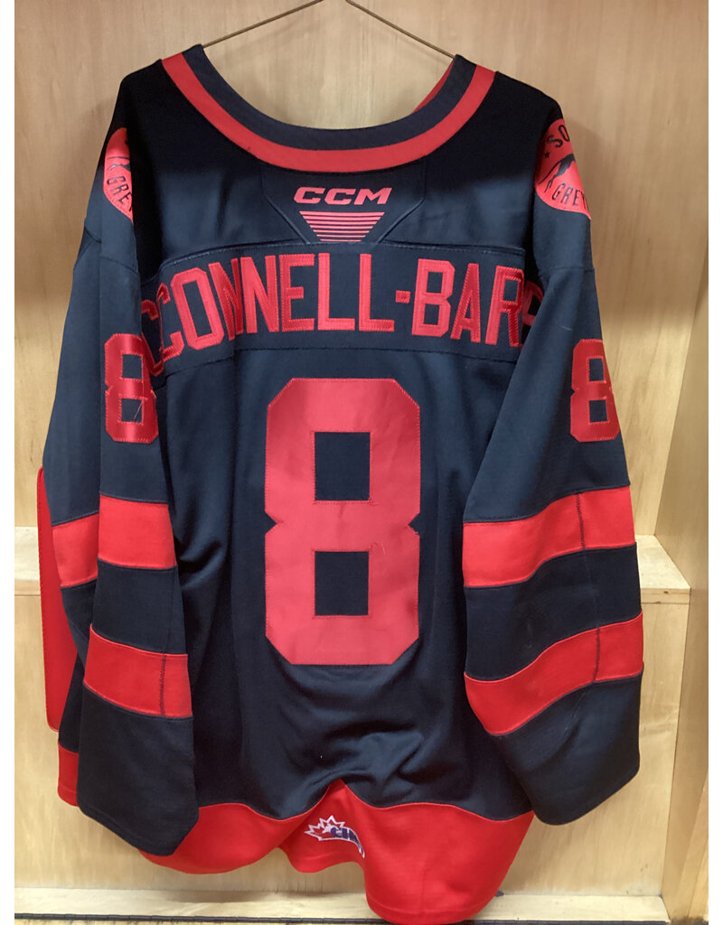 Brodie McConnell-Barker #8 Game Worn 3rd Black