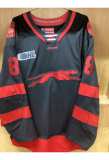 Brodie McConnell-Barker #8 Game Worn 3rd Black