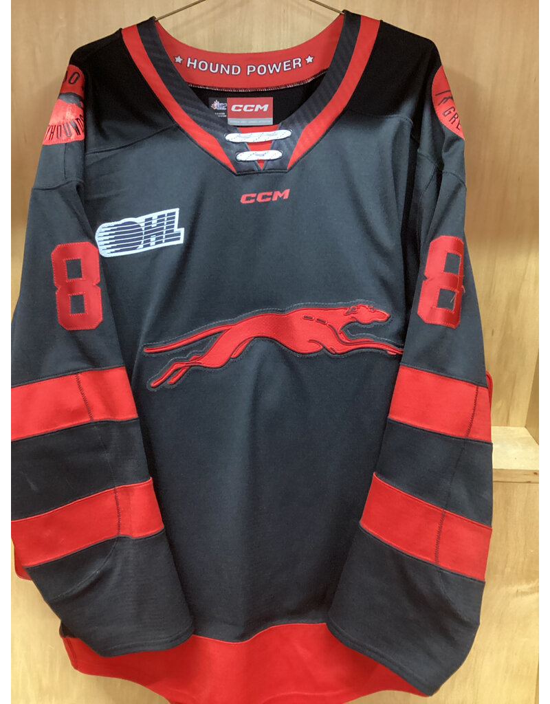 Brodie McConnell-Barker #8 Game Worn 3rd Black