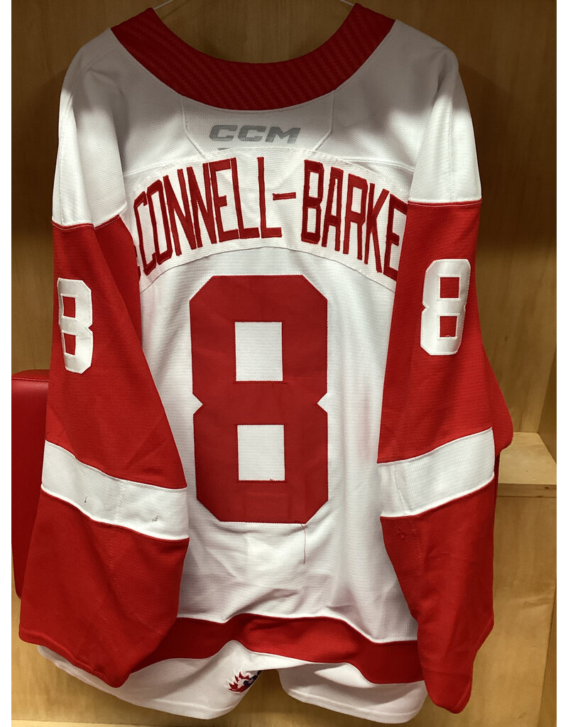 Brodie McConnell-Barker #8 Game Worn White