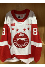 Brodie McConnell-Barker #8 Game Worn White