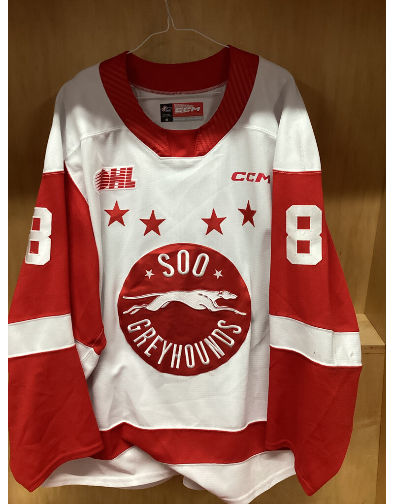Brodie McConnell-Barker #8 Game Worn White
