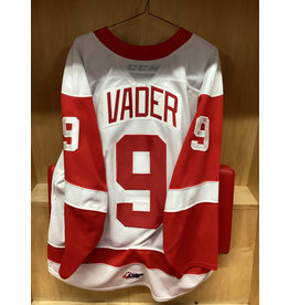 Tate Vader #9 Game Worn White