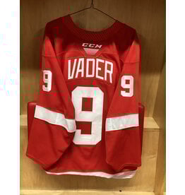 Tate Vader #9 Game Worn Red
