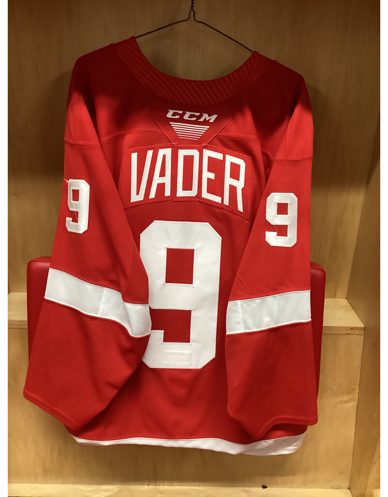 Tate Vader #9 Game Worn Red