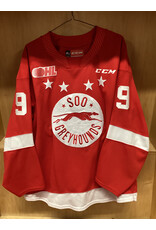 Tate Vader #9 Game Worn Red