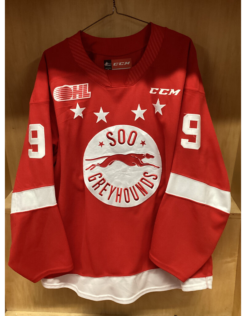 Tate Vader #9 Game Worn Red