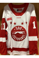 Brady T Smith #11 Game Worn White