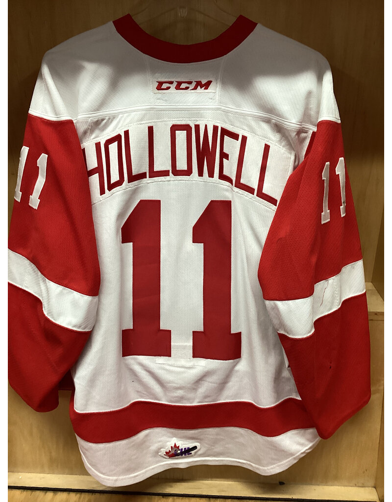 Mac Hollowell #11 Game Worn White