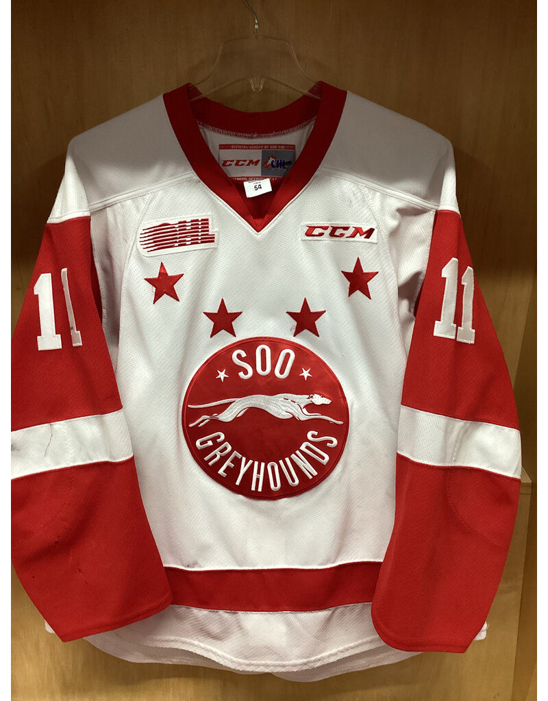 Mac Hollowell #11 Game Worn White