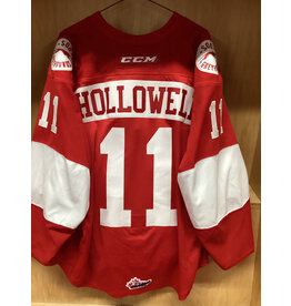 Mac Hollowell #11 Game Worn 3rd Red