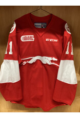 Mac Hollowell #11 Game Worn 3rd Red
