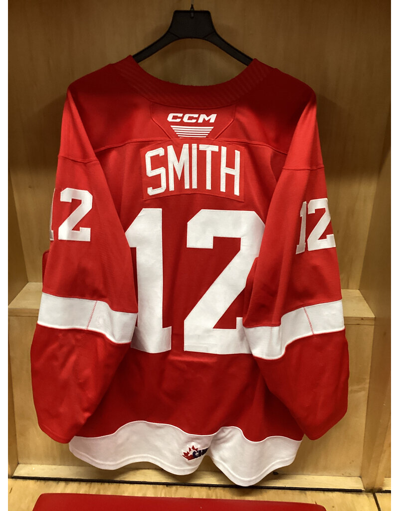 Brady R Smith #12 Game Worn Red