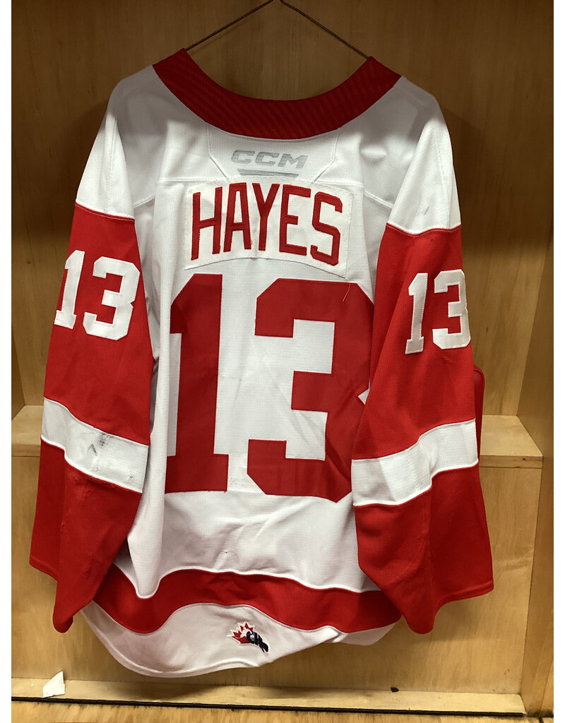 Travis Hayes #13 Game Worn White