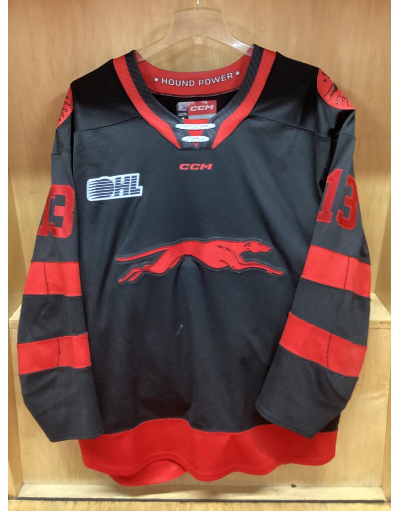 Travis Hayes #13 Game Worn 3rd Black