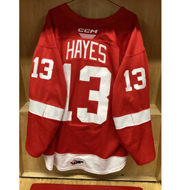 Travis Hayes #13 Game Worn Red